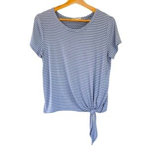 Olivia Rae Women’s Striped Front Crop Top Size M